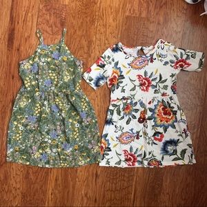 Set of 2 Toddler girl Old Navy dress size 5 EUC